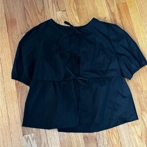 Women’s Bow Peplum Shirt